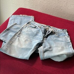 Express Light Blue Boot Cut Jeans J2